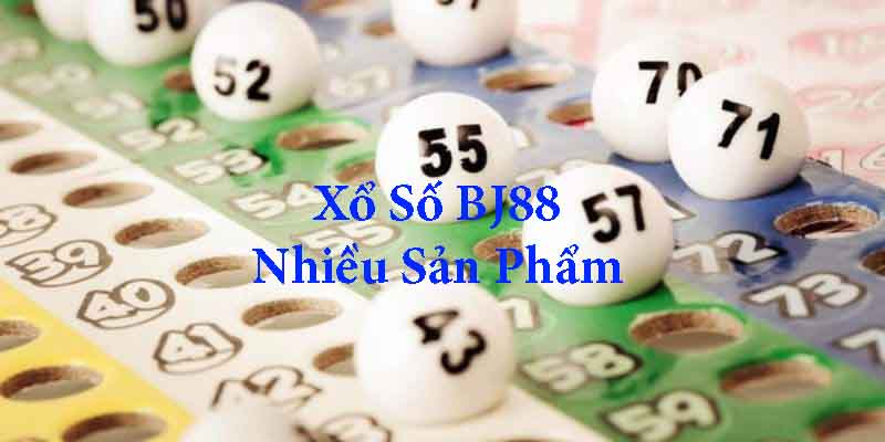 Sảnh xổ số của BJ88 nhiều loại hình sản phẩm khác nhau